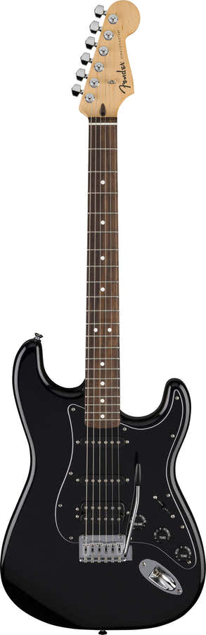 Standard Stratocaster HSS LRL Golpeador Negro Negro