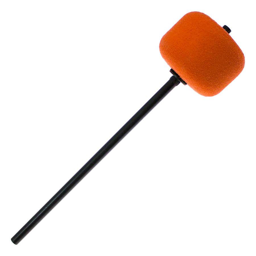 206CKOR Maza de pedal de bombo Fieltro Naranja Varilla Negra
