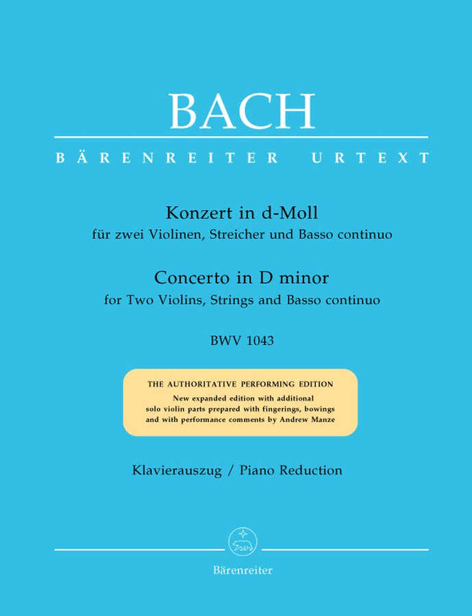 J.S. - Concerto En Re Mineur Bwv 1043 Pour 2 Violons Cordes Et Basse Continue