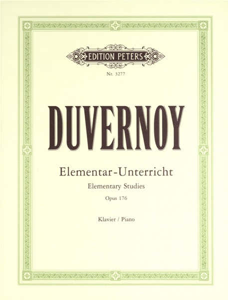 Edition Peters DUVERNOY JEAN BAPTISTE - ELEMENTARY STUDIES OP.176 - PIANO