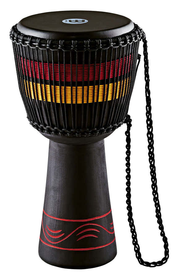 DJEMBE FIBRE 12" ROJO NATURAL