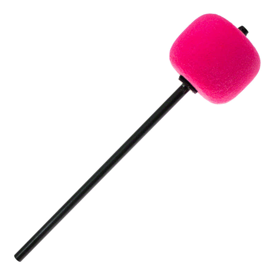 206CKPk Maza de pedal de bombo Fieltro Rosa Varilla Negra