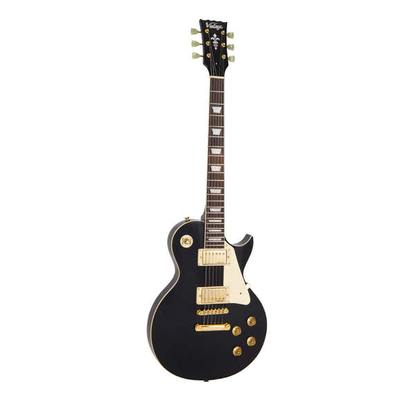Vintage Guitars V100Bb Negro brillante