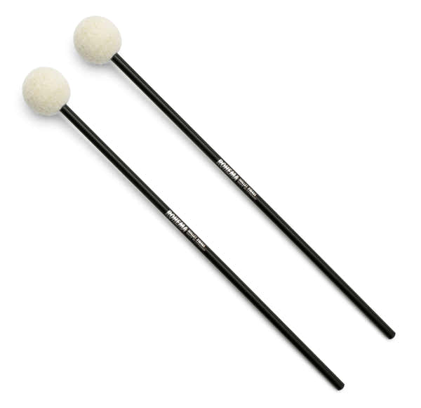 Rohema Baquetas de Plástico 3CM Cabeza de Fieltro 3CM Medio Duro