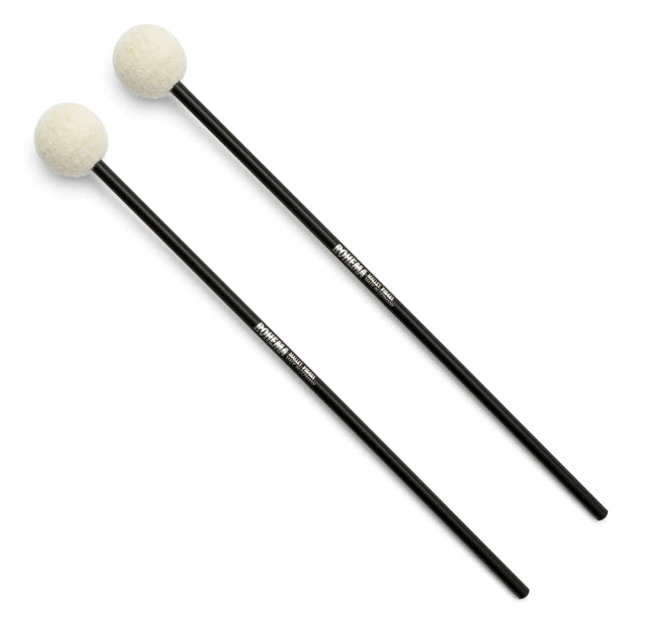 Baquetas de Plástico 30CM Cabeza de Fieltro 3CM Medio Duro
