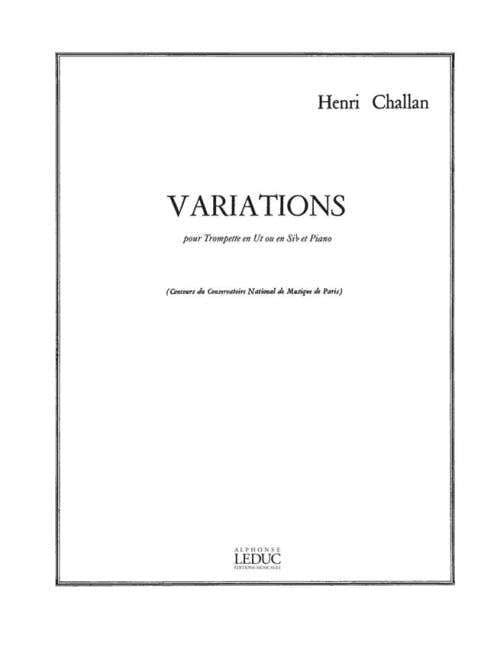 Challan Henri - Variaciones - Trompeta en Do & Piano