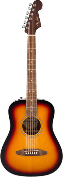 California Standard Redondo Mini con funda Tapa de abeto Sunburst de 3 colores