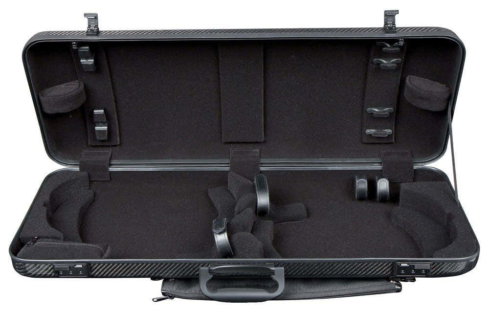 Estuche Doble Idea 2.5 Negro (Asa Lateral) - Violín 4/4