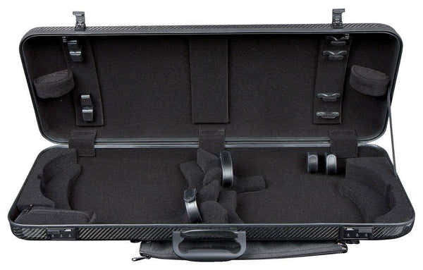 Estuche Doble Idea 2.5 Negro (Asa Lateral) - Violín 4/4