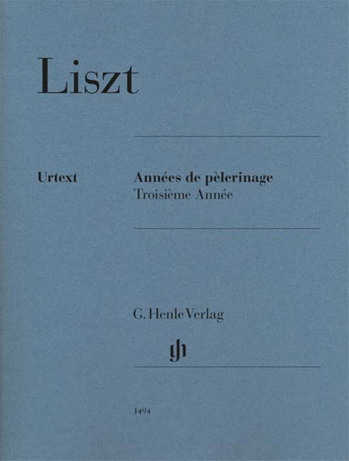 Liszt - Años de peregrinación 3 año - Piano solo