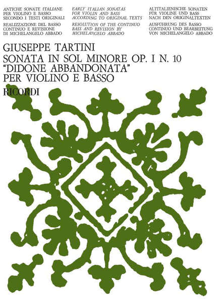 TARTINI G. - DIDONE ABBANDONATA - VIOLON ET PIANO