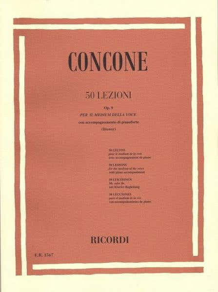 CONCONE G. - 50 LEZIONI DI CANTO OP. 9 - CHANT