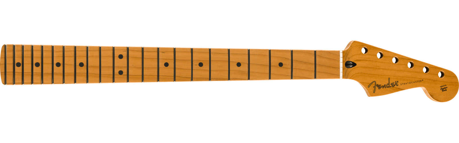 Satén Mástil Fat Strat de Arce tostado, 22 Medium Jumbo , 9.5, Arce, Forma U