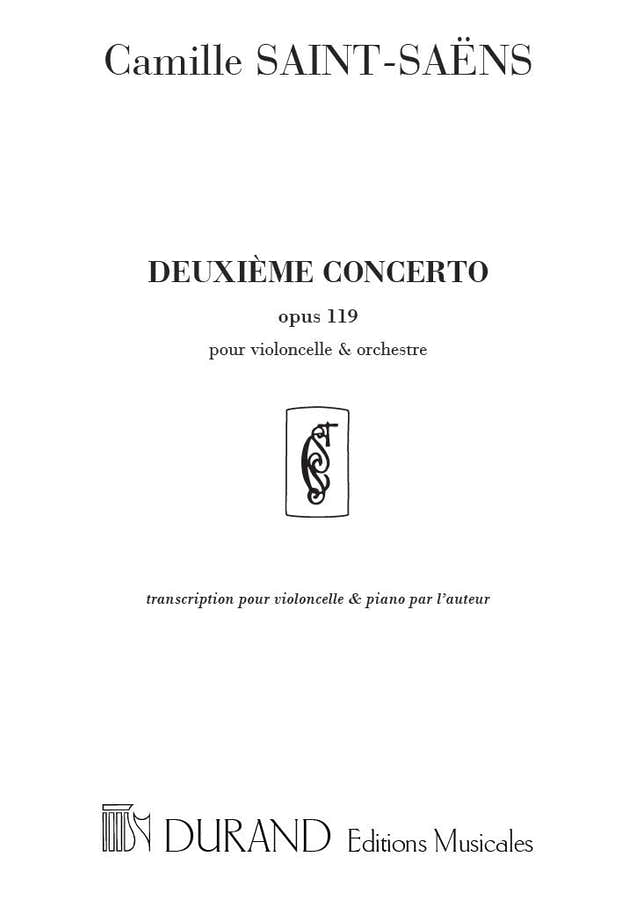 Saint Saens C. - Concerto N 2 Op 119 - Violoncelle et Piano