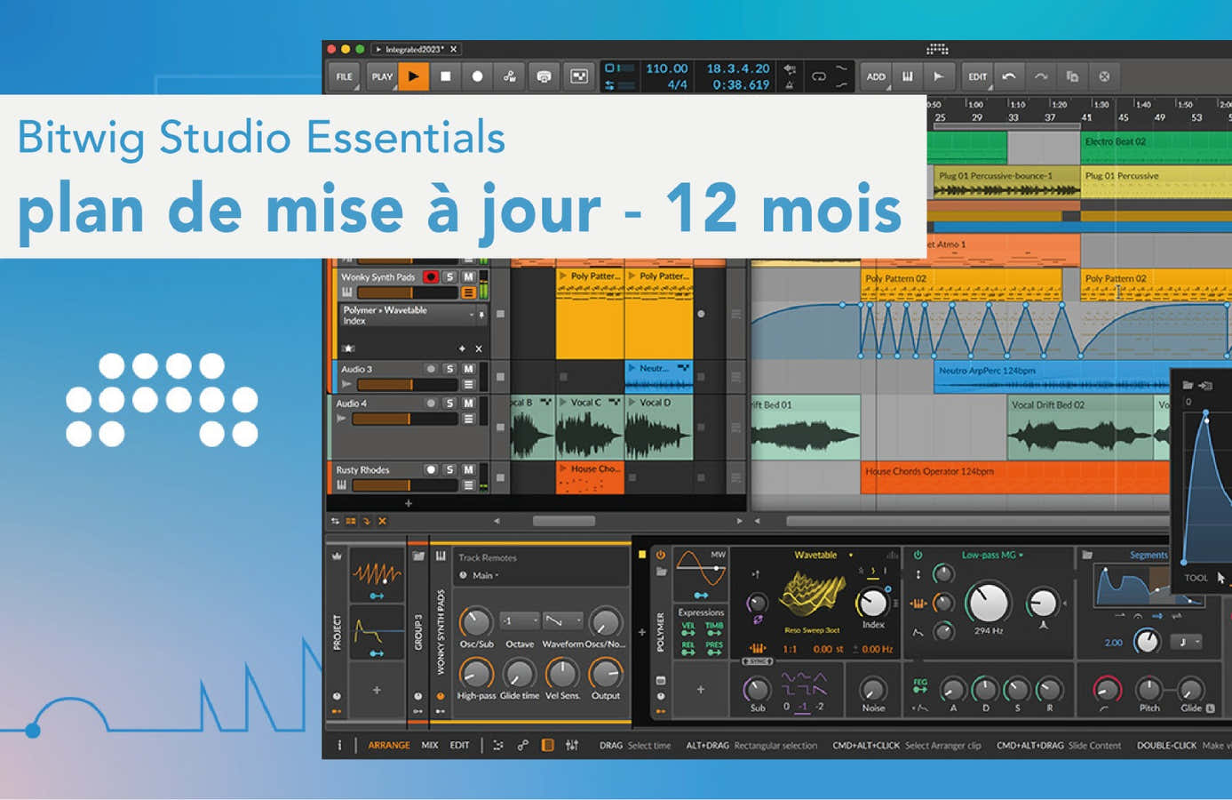 Plan de actualización de elementos esenciales de Studio