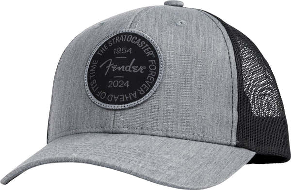 Stratocaster 70th aniversario Badge Hat Gris jaspeado Talla única