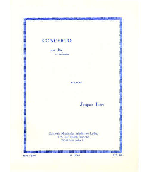Ibert Jacques - Concerto Pour Flute