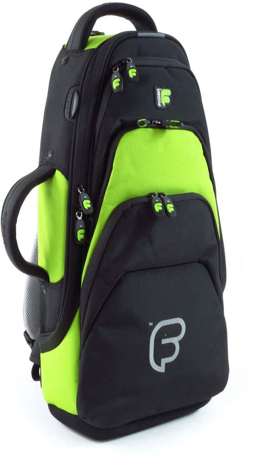 Premium Black/Green Alto Saxophone Case