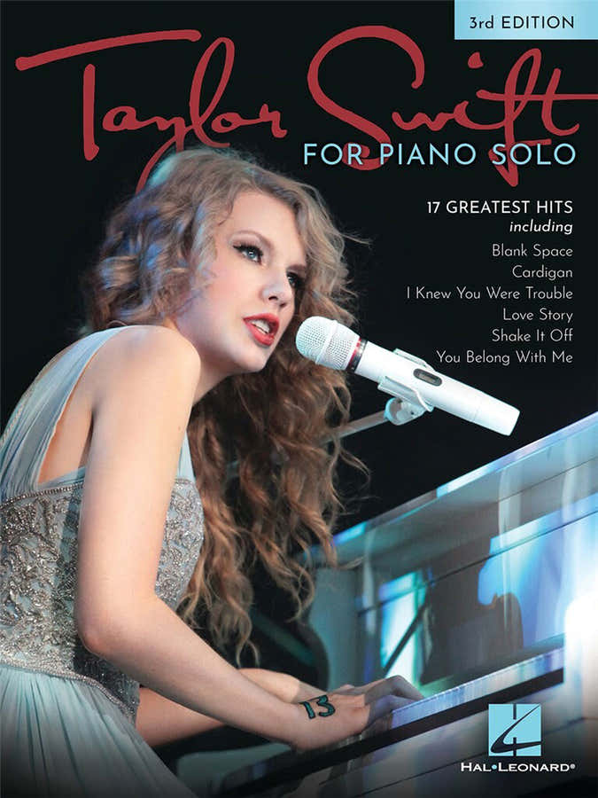 TAYLOR SWIFT FOR PIANO SOLO - 3RD EDITION