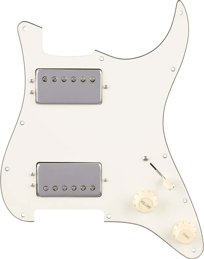 Golpeador Strat precableado Quadra Tap HH Pergamino 11 agujeros PG