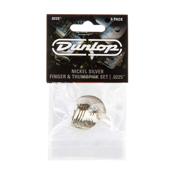 Dunlop 5 x 0,0225in Fingerpick Nickel