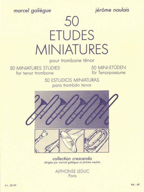 5 études miniature pour trombone ténor