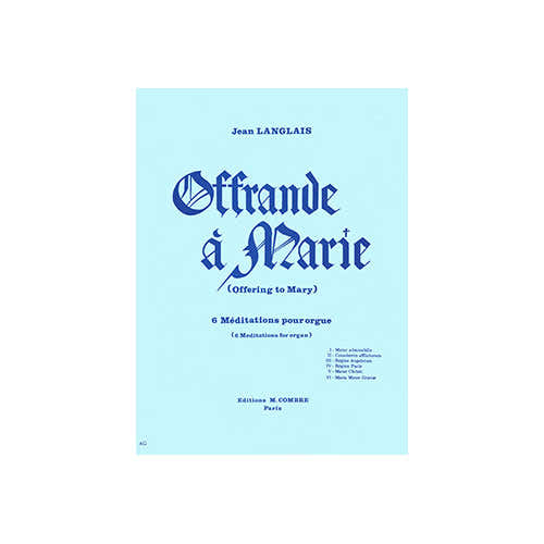 Langlais - Offrande À Marie - Orgue