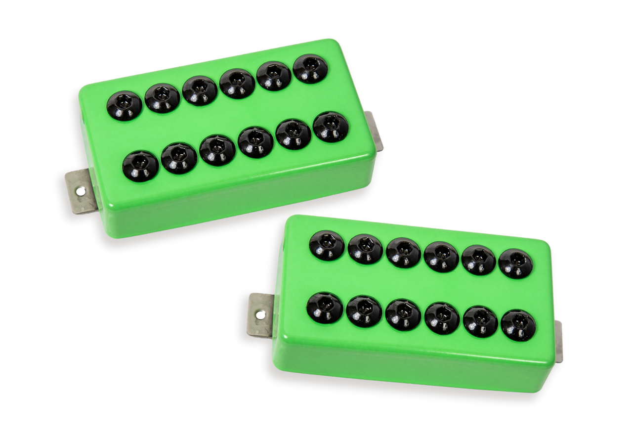 HUMBUCKER SET INVADERS SH-8 LIME GREEN