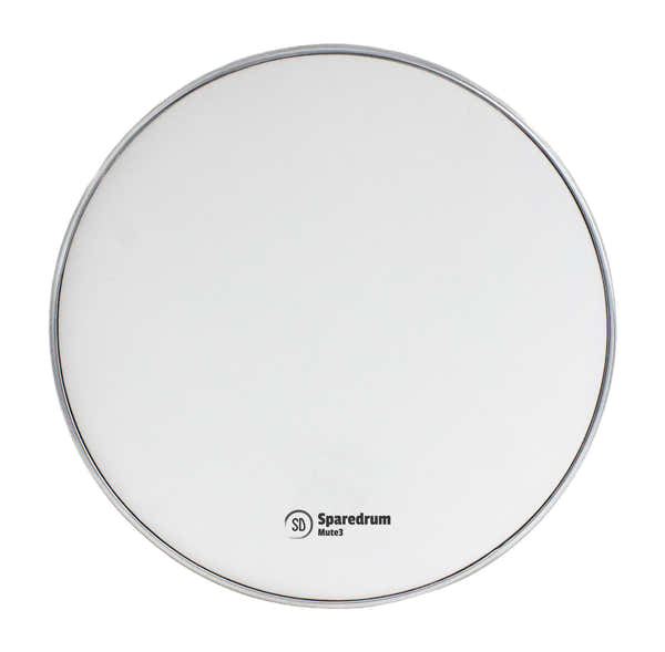 Sparedrum M3W08 - 8" MESH HEAD MUTE 3-PLY - SILENT - WHITE