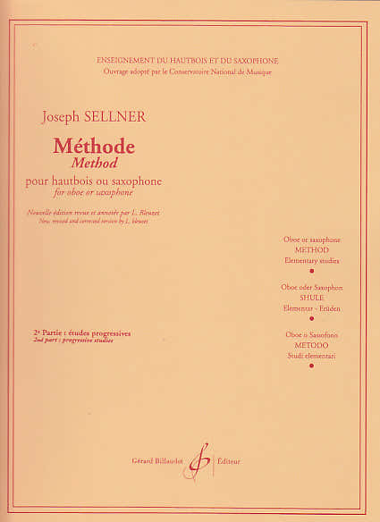 Sellner Joseph - Método Vol.2 - Estudios progresivos - Para oboe o saxofón