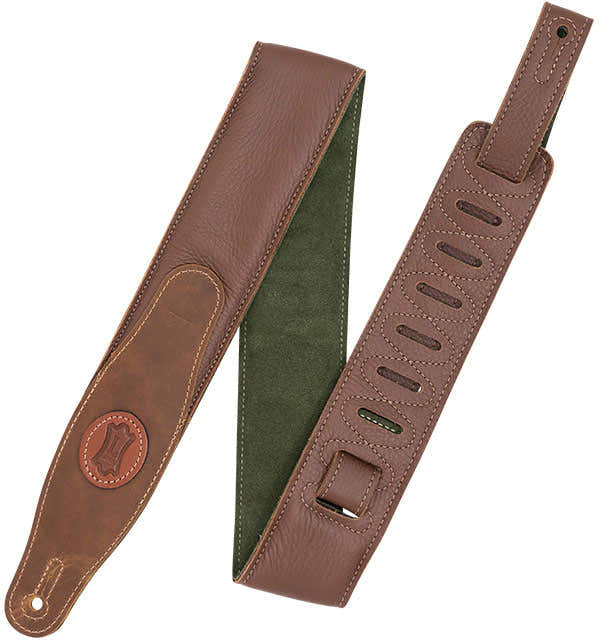 Cuero Acolchado 6,35cm - Brown-Green