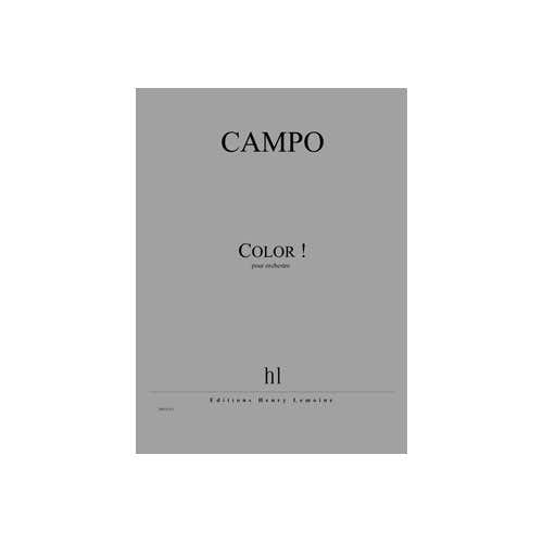CAMPO REGIS - COLOR ! - ORCHESTRE