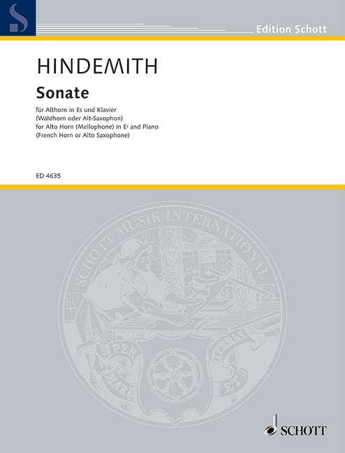 HINDEMITH PAUL - SONATA - ALTO HORN IN EB AND PIANO