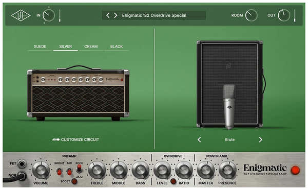 UAD Enigmatic '82 Amplificador especial de overdrive