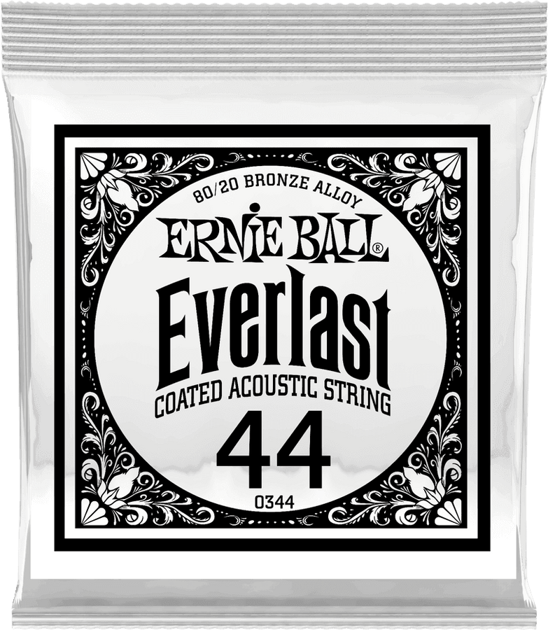 .044 EVERLAST COATED 80/20 BRONZE ACOUSTIC GUITAR STRINGS
