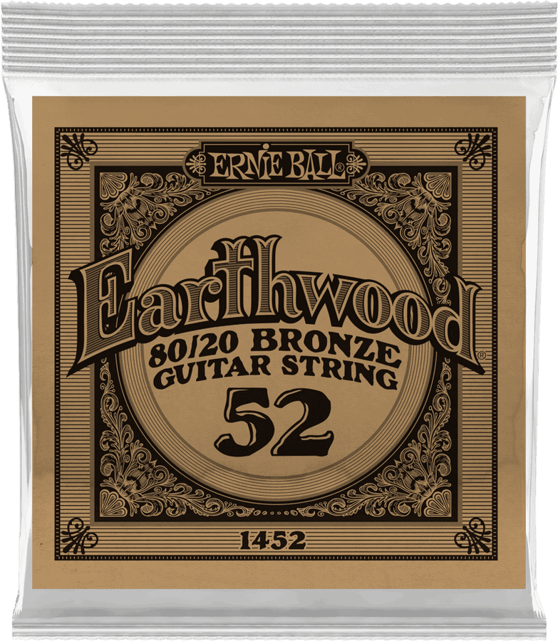 .052 EARTHWOOD 80/20 BRONZE ACOUSTIC GUITAR STRINGS
