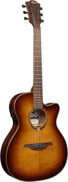 Lâg Tramontane T118ASCE Auditorium Slim Cutaway Electro Sombra Marrón