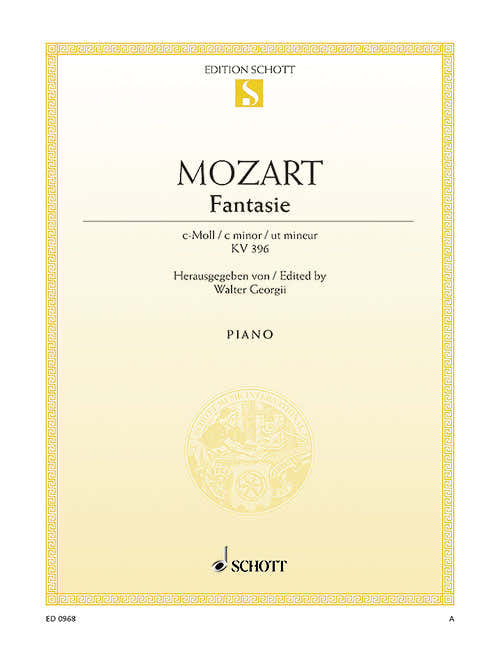 Mozart - Fantasia No. 19 C Minor KV 396 - Piano