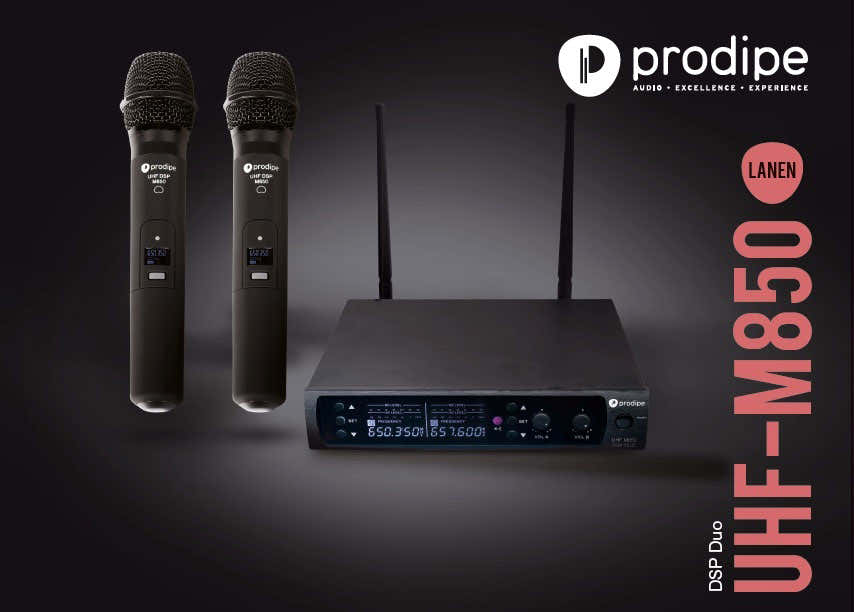 UHF M850 DSP Dúo Lanen
