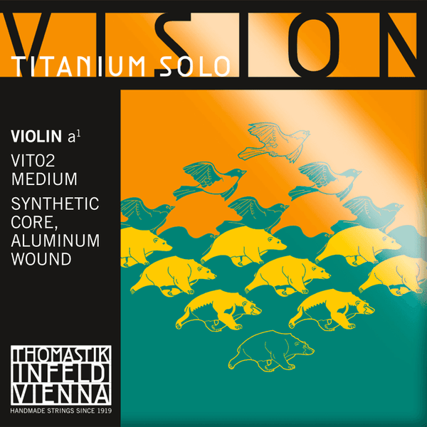 Thomastik STRINGS VIOLIN VISION TITANIUM SOLO SYNTHETIC CORE MEDIUM VIT02