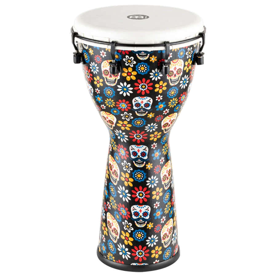 PERCUSSION 10" ALPINE SERIES DJEMBE SYNTHETIC HEAD DAY OF THE DEAD