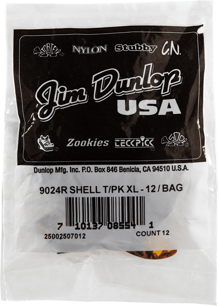 Dunlop 12 x Púa de Pulgar de Concha XL