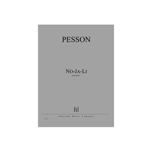 Pesson - NO-ja-li - Piano
