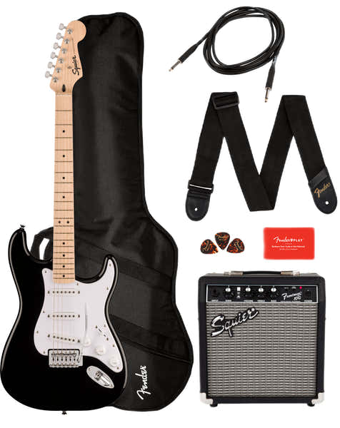 Stratocaster Sonic Pack MN Negro