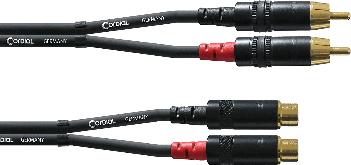Cable de Audio RCA Macho/Hembra 3 M