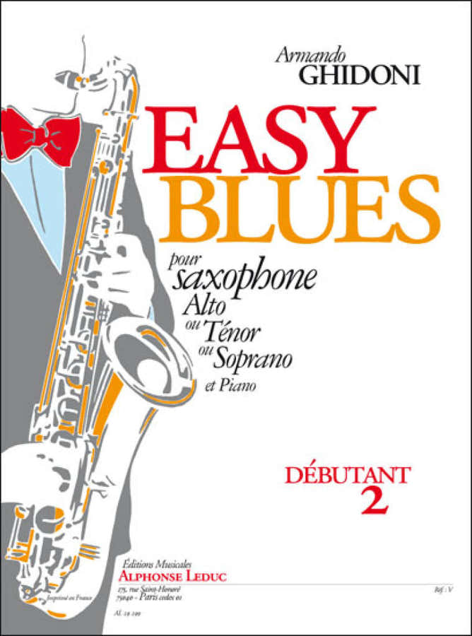 Ghidoni Armando - Easy Blues Débutant 2 - Saxophone & Piano
