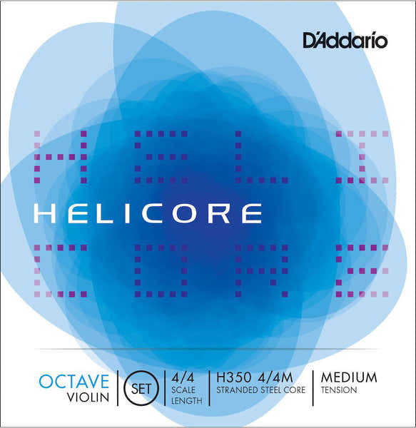 D'ADDARIO SET OF STRINGS FOR VIOLIN 4/4 HELICORE OCTAVE TENSION MEDIUM