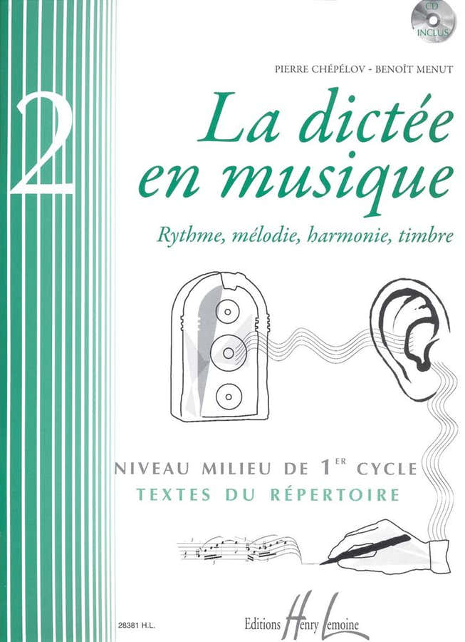 Chepelov P. / Menut B. - La Dictee En Musique Vol.2 + CD - Milieu Du 1er Cycle