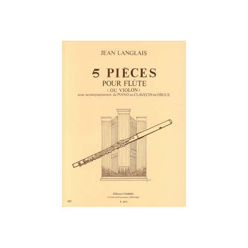 Langlais - 5 Pièces - Flauta O Violín y Piano O Órgano O Clave