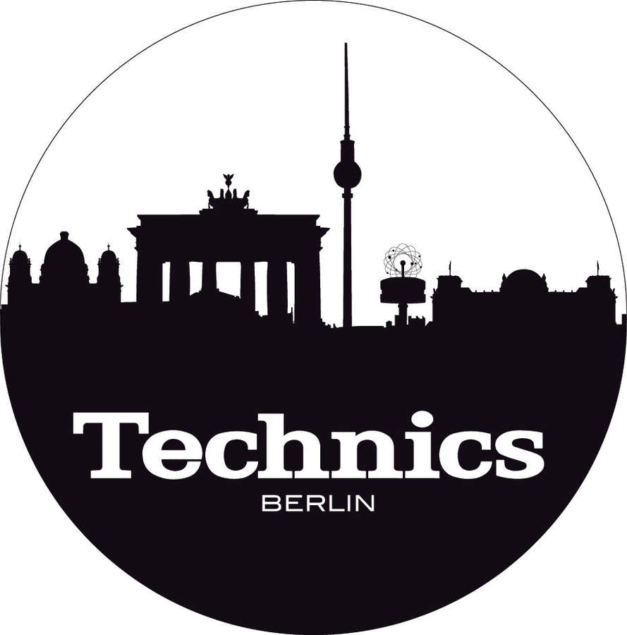 LP Slipmat Technics "berlin" Negro/blanco